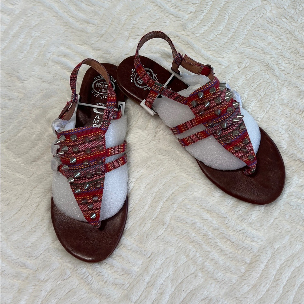 Jeffrey Campbell Johnny V Spike Sandals Studded Tribal Boho Size 8 NWT - Picture 4 of 11